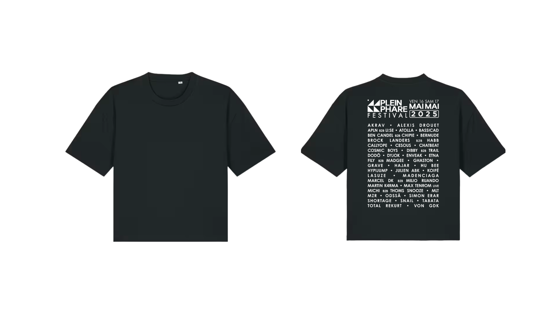 Crop Top black Plein Phare Festival 2025